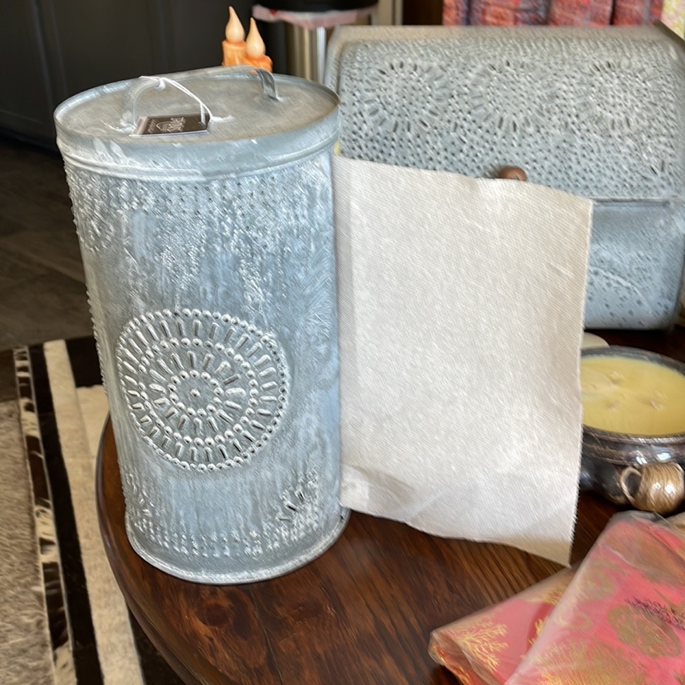 Punched Tin Paper Towel Holder (countertop)